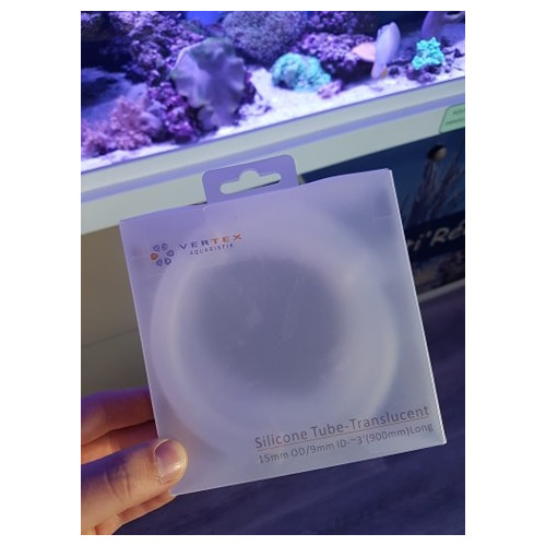 VERTEX Tube Silicone 15 mm / 9 mm 90cm Long | Créati'Récif