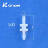 KAMOER Connecteur pour tube 2 x 4 mm