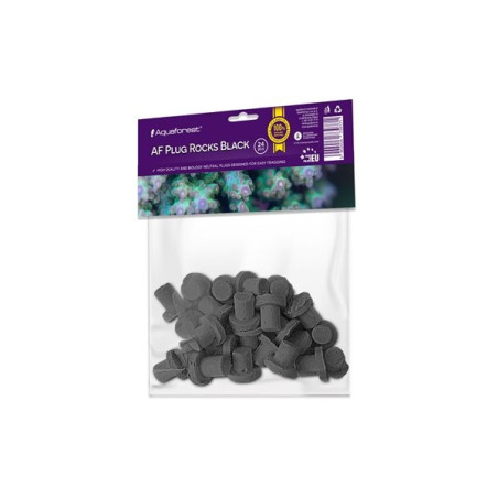 AQUAFOREST Plug mini rock noir 24 pcs