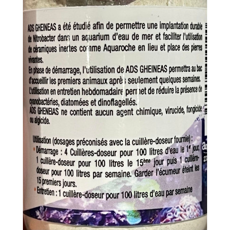 ADS GHEINEAS Bactérie pour aquarium 50ml