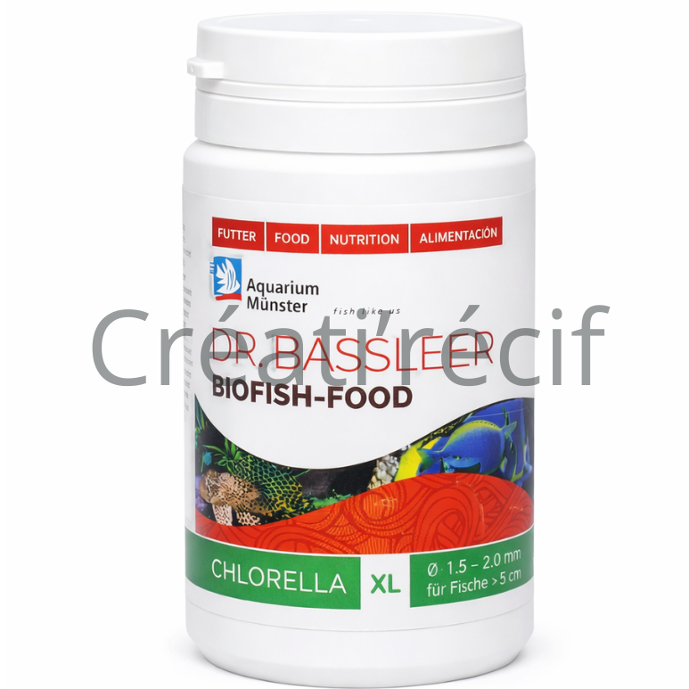DR.BASSLEER CHLORELLA XL 68g – Nourriture poissons | Créati'Récif