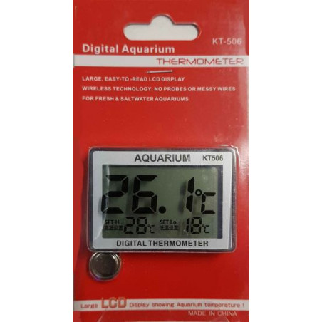 Thermomètre digital pour aquarium