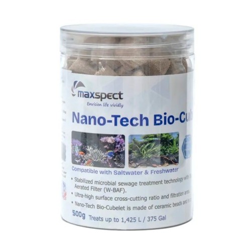 MAXSPECT Nano-Tech Bio-cube 500g – Média filtrant | Créati'Récif